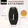 Xikar Flip Dual Cigar Cutter - Versatile 64-Ring Gauge V-Cut &amp; Straight Cut, Premium Stainless Steel Blades, Spring-Loaded Release, Built-In Cigar Rest, Textured Grip Cigar Snipper - Black