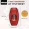 Xikar Flip Dual Cigar Cutter - Versatile 64-Ring Gauge V-Cut &amp; Straight Cut, Premium Stainless Steel Blades, Spring-Loaded Release, Built-In Cigar Rest, Textured Grip Cigar Snipper - Red