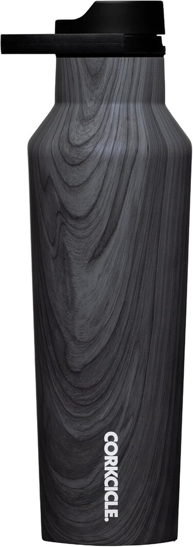 Corkcicle Origins Burnt Wood Insulated Sport Bottle, 590ml