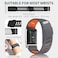 Silicone Wristband Compatible with Whoop 5.0 Band, Comfort Durable Soft Adjustable Silicone Sports Loop Strap for Men &amp; Women, with U Shapped Connector Dark Grey Orange -LIFE/ MG