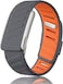 Silicone Wristband Compatible with Whoop 5.0 Band, Comfort Durable Soft Adjustable Silicone Sports Loop Strap for Men &amp; Women, with U Shapped Connector Dark Grey Orange -LIFE/ MG