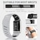 Silicone Wristband Compatible with Whoop 5.0 Band, Comfort Durable Soft Adjustable Silicone Sports Loop Strap for Men &amp; Women, with U Shapped Connector   Light Grey Black-One / Peak