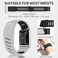 Silicone Wristband Compatible with Whoop 5.0 Band, Comfort Durable Soft Adjustable Silicone Sports Loop Strap for Men &amp; Women, with U Shapped Connector   Light Grey Black-LIFE/ MG