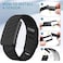 Silicone Wristband Compatible with Whoop 5.0 Band, Comfort Durable Soft Adjustable Silicone Sports Loop Strap for Men &amp; Women, with U Shapped Connector  All Black -LIFE/ MG