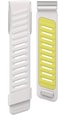 Silicone Wristband Compatible with Whoop 5.0 Band, Comfort Durable Soft Adjustable Silicone Sports Loop Strap for Men &amp; Women, with U Shapped Connector  White Yellow - One / Peak