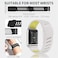 Silicone Wristband Compatible with Whoop 5.0 Band, Comfort Durable Soft Adjustable Silicone Sports Loop Strap for Men &amp; Women, with U Shapped Connector  White Yellow - One / Peak