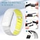 Silicone Wristband Compatible with Whoop 5.0 Band, Comfort Durable Soft Adjustable Silicone Sports Loop Strap for Men &amp; Women, with U Shapped Connector  White Yellow - One / Peak