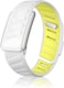 Silicone Wristband Compatible with Whoop 5.0 Band, Comfort Durable Soft Adjustable Silicone Sports Loop Strap for Men &amp; Women, with U Shapped Connector  White Yellow - One / Peak