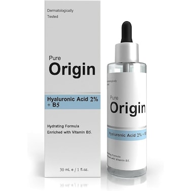 Pure Origin Hyaluronic Acid 2% + B5 Serum - Deeply Hydrates Skin - Plumps The Skin Inside Out - Reduce Fine Line - Eco-Friendly - Clinically Validated Serum - 30ml