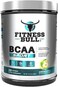 Fitness Bull BCAA Sport, Post Workout Recovery Regime, Supports Muscle Growth &amp; Recovery, Electrolyte Blend With Refreshing Coconut Water, 0 Calories, Green Apple, 489Gms