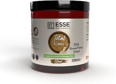 Essentialz Esse Naturals Total Repair With Quinoa Hair Mask, For Dry, Btille &amp; Damaged Hair, Helps Repair &amp; Revive Damaged Hair, With Shea Butter &amp; Argan Oil Keeps Hair Hydrated &amp; Healthy, 300ml
