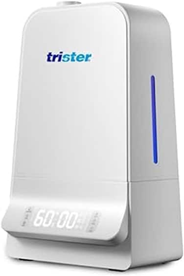 Trister Digital Ultrasonic Cool Mist Humidifier TS‑157H6 - With Digital Control Panel, Adjustable Mist Intensity, Cool Mist Output, Automatic Shut-Off, No Noisy Operation, White