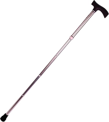 Trister Walking Stick (TS‑960WS) - Adjustable Aluminium Support Cane (76‑96cm), Ergonomic Handle, Non‑Slip Rubber Tip, Lightweight Mobility Aid For Daily Use