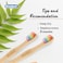 Oradent Eco Kids Toothbrush Super Soft White 1's, Age 6-12 Years, Biodegradable Bamboo Handle, Made With Plant-Based Filaments, Gentle on Gums And Enamel, BPA Free