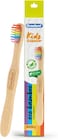 Oradent Eco Kids Toothbrush Super Soft White 1's, Age 6-12 Years, Biodegradable Bamboo Handle, Made With Plant-Based Filaments, Gentle on Gums And Enamel, BPA Free