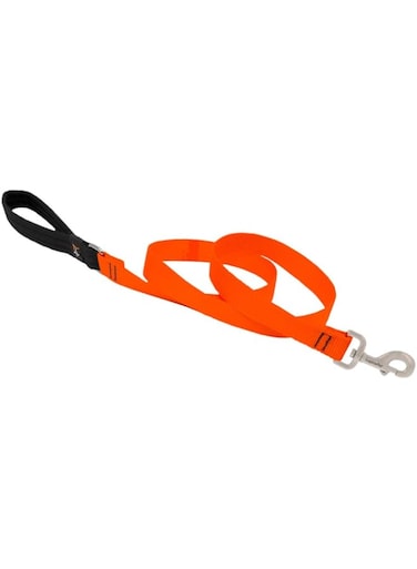 Lupine Harness Leashffor Dogs, Orange, 4 Ft X 1 Inch