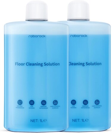 Roborock Original Floor Cleaner 1000mL x2&ndash; Robot &amp; Wet/Dry Vacuum Compatible, All Series, 1:200 Dilution