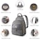 Sunveno Fashion Compact Diaper Backpack - Grey
