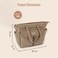 Sunveno Corduroy Diaper Bag with Changing Mat and Stroller Straps - Beige Khaki