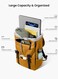 
Tomtoc VintPack-TA1 Flap Laptop Backpack, 22L Main Compartment, Top &amp; Zipper Pocket, Magnetic Front Pocket, &amp; Adjustable Side Pockets, Padded Back Panel &amp; Adjustable Shoulder Straps, Yellow   TA1M1Y1