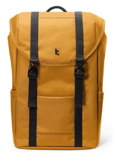 
Tomtoc VintPack-TA1 Flap Laptop Backpack, 22L Main Compartment, Top &amp; Zipper Pocket, Magnetic Front Pocket, &amp; Adjustable Side Pockets, Padded Back Panel &amp; Adjustable Shoulder Straps, Yellow   TA1M1Y1