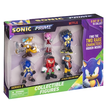 Sonic Figure Deluxe 8-in-1 Pack with Box 2.5-Inches, Assorted (Character &amp; Color May Vary)
