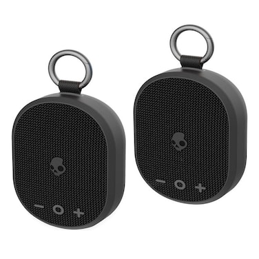 Skullcandy Kilo Wireless Bluetooth Speaker Bundle - (2) IPX7 Waterproof Mini Bluetooth Speakers with 24 Hour Battery, Downward Firing Passive Radiators, and True Wireless Pairing - With Pouch