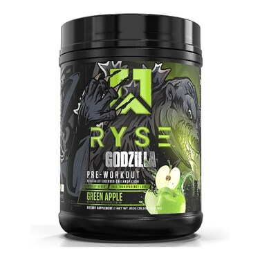 RYSE Godzilla Pre Workout, Green Apple, 1.9 LB