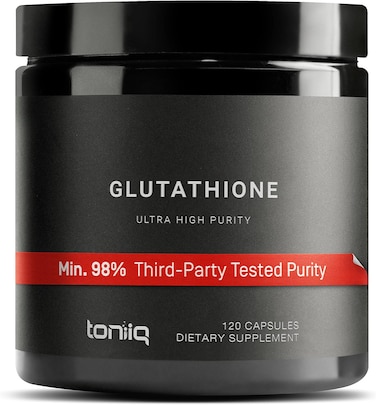 Toniiq Ultra High Strength Glutathione Capsules 1000mg With Concentrated Formula - 120 Pieces