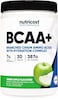 مسحوق نوتريكوست BCAA + ترطيب (تفاح أخضر) 30 حصة، أحماض أمينية متفرعة السلسلة مع مركب ترطيب، خالٍ من الغلوتين، غير معدل وراثيًا