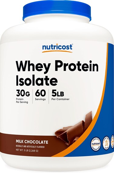 Nutricost Whey Protein Isolate 5LBS Milk Chocolate
