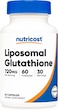 Nutricost Liposomal Glutathione Supplement (60 Capsules, 720mg Per Serving) - Vegan, Non-Gmo, 30 Servings, Vegan, Gmo-Free, 30 Servings