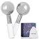 Ice Globes for Face - Ice Roller for Face &amp; Puffy Eyes - Ice Face Roller - Cryo Sticks for Face Beauty - Face Ice Roller for Eyes - Facial Ice Globes for Facials - Cryotherapy Silver Facial Globes