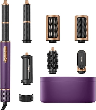 Dreame AirStyle Pro Purple, 7-in-1 Hair Styler&amp; High Speed Dryer, Magnetic Attachments for Curling, Smoothing, Volumizing, 2 years warranty