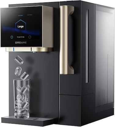 Dreame S1 3-in-1 Water Purifier &amp; Ice Maker, 3s Hot &amp; 3&deg;C Cold Water, One-Touch Transparent Ice Cubes, RO Filtration &amp; UV Sterilization, 5L Tank, Smart Touch Display for Home/Kitchen/Office