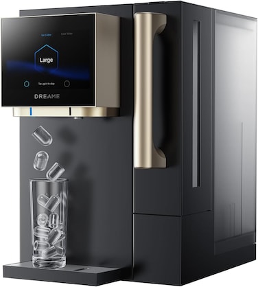 Dreame S1 3-in-1 Water Purifier &amp; Ice Maker, 3s Hot &amp; 3&deg;C Cold Water, One-Touch Transparent Ice Cubes, RO Filtration &amp; UV Sterilization, 5L Tank, Smart Touch Display for Home/Kitchen/Office