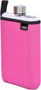 DRNK Flat Water Bottle Reusable Slim Tritan Plastic   As Seen on Shark Tank   Insulation Sleeve   Leak Proof   Non Toxic   BPA Free (500ml) (Fuschia)
