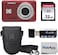 KODAK PIXPRO FZ55 16MP Digital Point &amp; Shoot Camera, 5X Optical Zoom, 28mm Wide Angle, 1080P Full HD Video, Bundle With 32GB SD Card, Protective Case, And Hi-Speed Card Reader (Red)