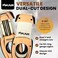 Xikar Flip Dual Cigar Cutter - Versatile 64-Ring Gauge V-Cut &amp; Straight Cut, Premium Stainless Steel Blades, Spring-Loaded Release, Built-In Cigar Rest, Textured Grip Cigar Snipper - Bronze
