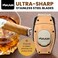 Xikar Flip Dual Cigar Cutter - Versatile 64-Ring Gauge V-Cut &amp; Straight Cut, Premium Stainless Steel Blades, Spring-Loaded Release, Built-In Cigar Rest, Textured Grip Cigar Snipper - Bronze