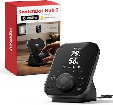 SwitchBot Hub 3   Smart Home Hub with 2.4&Prime; IPS Screen &amp; Knob Control