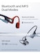 Openswim Pro Bone Conduction Sports Headphones,Ip68 Waterproof Open Ear Wireless Earphones With Bluetooth 5.4, 32Gb Of Mp3 Storage, Noise Canceling Mics, 9H Playtime For Running, Swimming- Red