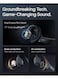 Openrun Pro 2 Bone Conduction Sports Headphones, Open Ear Wireless Earphones with Bluetooth 5.3, Noise Cancelling Mics, IP55 Waterproof, 12H Playtime for Running, USB-C Quick Charge (Black) Black
