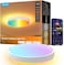 Govee RGBIC LED Ceiling Light, 38 cm Smart Ceiling Lamp, 4300 lm Dimmable LED Ceiling Light, 48.5 W, Work with Matter, Alexa, Google Assistant, Interior Light for Living Room, Bedroom, Kitchen