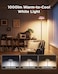 Govee Uplighter Floor Lamps Tri-Zone Independent, RGBIC Warm&amp;Cold White Ripple Lighting Lamp Works with Matter and Alexa, 80+Scene Modes, 1000 LM, 2700-6500K, Ideal for Living Room, Bedroom, Office