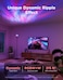 Govee Uplighter Floor Lamps Tri-Zone Independent, RGBIC Warm&amp;Cold White Ripple Lighting Lamp Works with Matter and Alexa, 80+Scene Modes, 1000 LM, 2700-6500K, Ideal for Living Room, Bedroom, Office