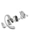 OpenFit 2+ Open-Ear Headphones, Dolby Audio Enabled, Comfortable Earbuds with Soft Ear Hooks, 48H Playtime, IP55 Water-Resistant, USB-C Fast Charging, Wireless Charging, Carrying Bag, Grey Grey