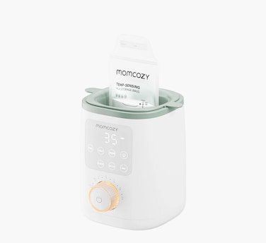 Momcozy - Nutri Smart Baby Bottle Warmer - White/Green