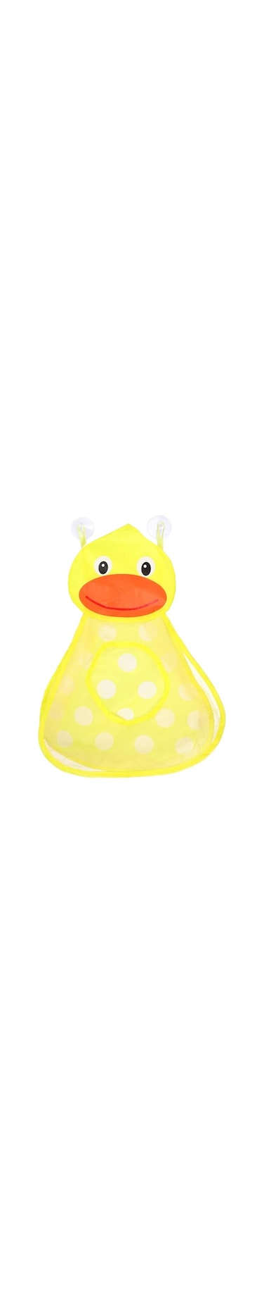 GTVGJH Mesh Bath Toy Organizer Bathtub Toy Storage Bag Quick Dry Toys Holder with Suction Cup Hooks for Bathroom Shower Toys Shampoo Soap Yellow Duck