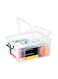 Smart Box With Folding Lid (Made In UK) 24-liter Clear 50x39.5x19cm